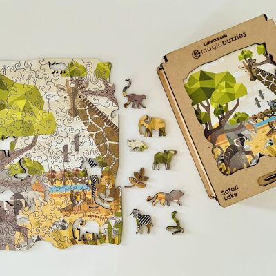 Safari Lake Puzzle-Premium-Box