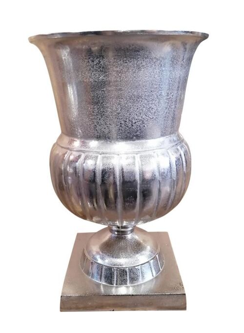 Vase Aluminium Silber XL