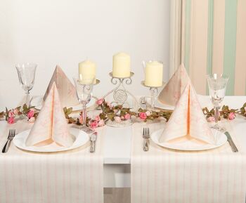 Serviettes de mariage rose champagne en Linclass® Airlaid 40 x 40 cm, 12 pièces 3