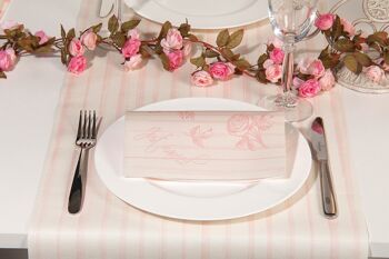 Serviettes de mariage rose champagne en Linclass® Airlaid 40 x 40 cm, 12 pièces 4