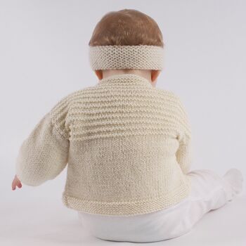 Kit de tricot pour bébé Cardi strié 2