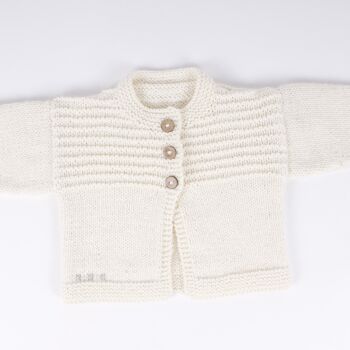 Kit de tricot pour bébé Cardi strié 3