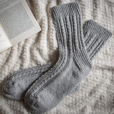 Cable Socks Knitting Kit