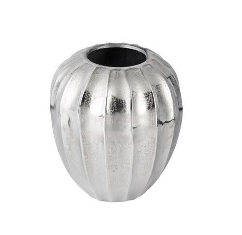 Vase Silber Aluminium L