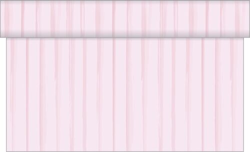 Tischläufer Hochzeits-Streifen in Rose aus Linclass® Airlaid 40 cm x 4,80 m, 1 Stück