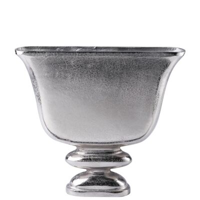 Vase aluminum silver 42 cm