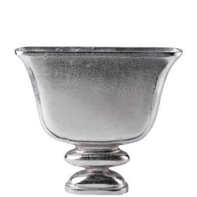 Vase aluminium argent 42 cm