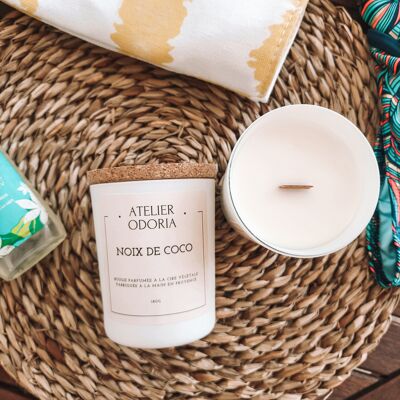 Scented vegetable candle COCONUT