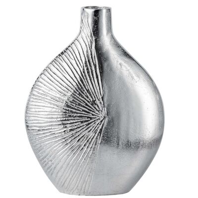 Vase métal argenté 31 cm