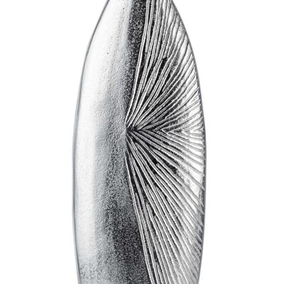 Vase métal argenté 44 cm