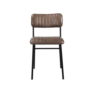 2 Pc Mugello Leather Chair Olive 44x55x80 cms -DLCM012OLV