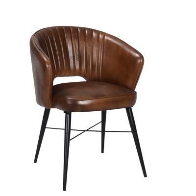 Alonso Leather Chair Cognac 56x64x77 cms -DLCA022COG