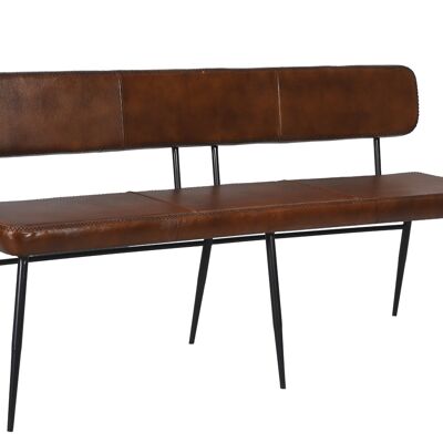 Interlagos Bench with Back Cognac 160x58x77 cms -BLCI001COG