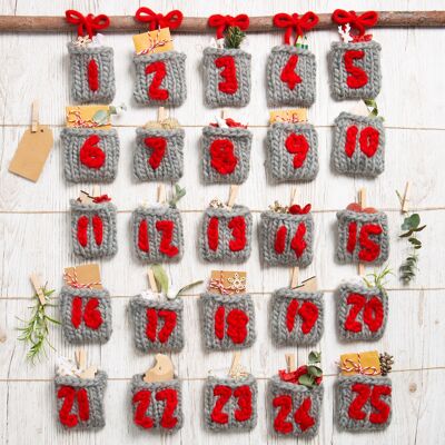 Advent Calendar Pockets Knitting Kit