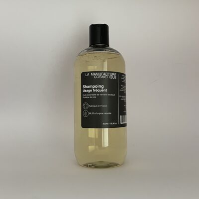 Frequent use shampoo 500ml 99% natural origin 🇫🇷