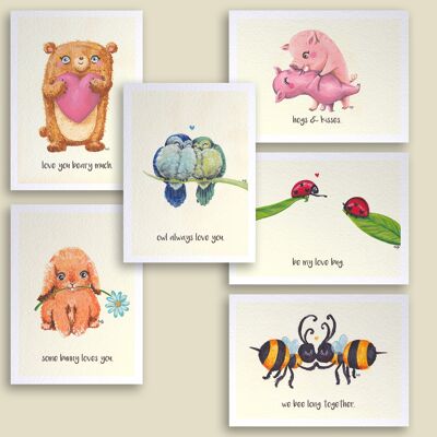 Card Set Animal Love
