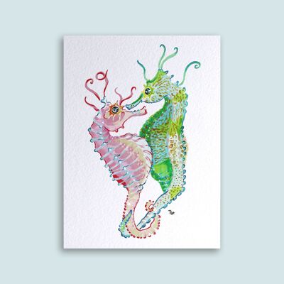 Card Seahorses