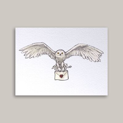 Card Snowowl Post
