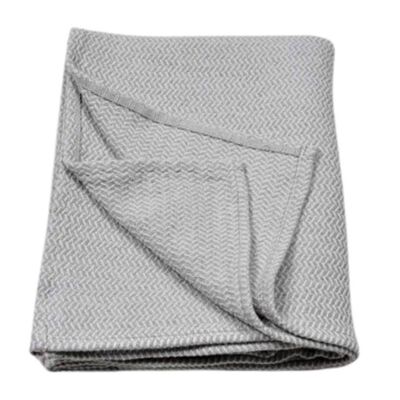 Wicker pattern blanket color grey