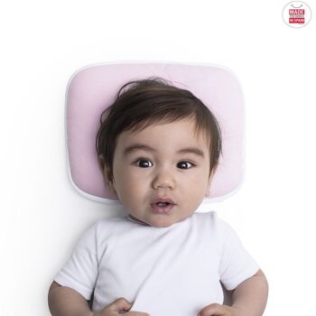 oreiller de bras - oreiller pour la tête de bébé rose 25x20x1 cm 2