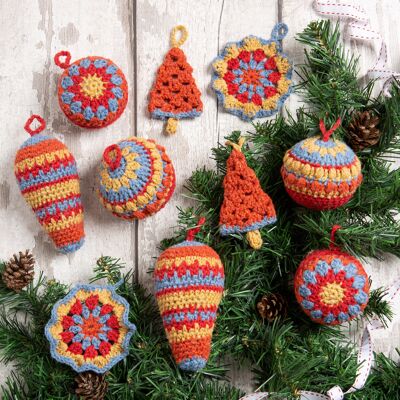 Christmas Decorations Crochet Kit