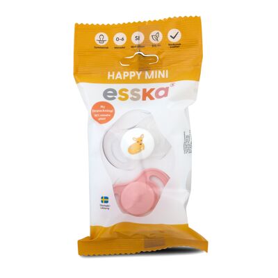 Soother Happy Mini Silicone 2-p Deer/ Pink