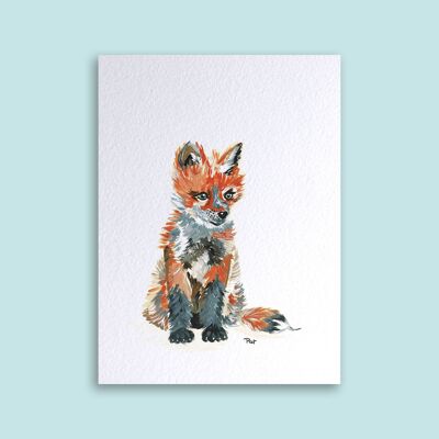 Card Baby Fox