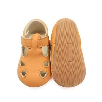 Chaussures bébé cuir Archie Camel - Pointure 20 2
