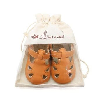 Chaussures bébé cuir Archie Camel - Pointure 23 9