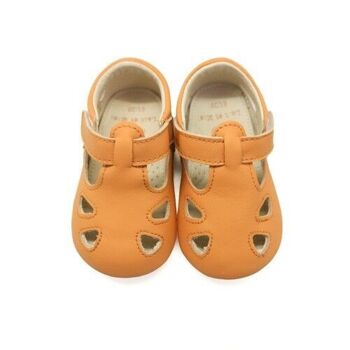 Chaussures bébé cuir Archie Camel - Pointure 23 10