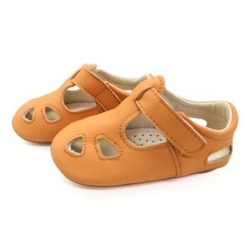 Chaussures bébé cuir Archie Camel - Pointure 23 3