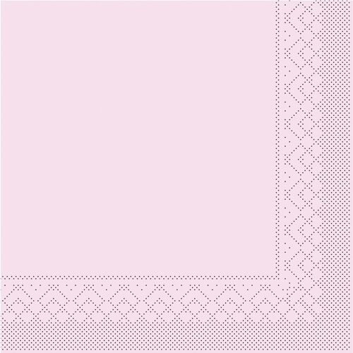 Serviette Rosa aus Tissue 40 x 40 cm, 3-lagig, 20 Stück