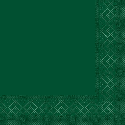 Serviette Dunkelgrün aus Tissue 40 x 40 cm, 3-lagig, 20 Stück