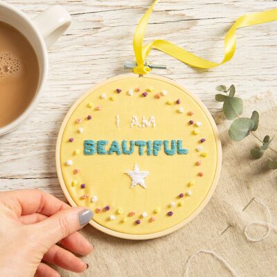 I am Beautiful Beginners Embroidery Kit