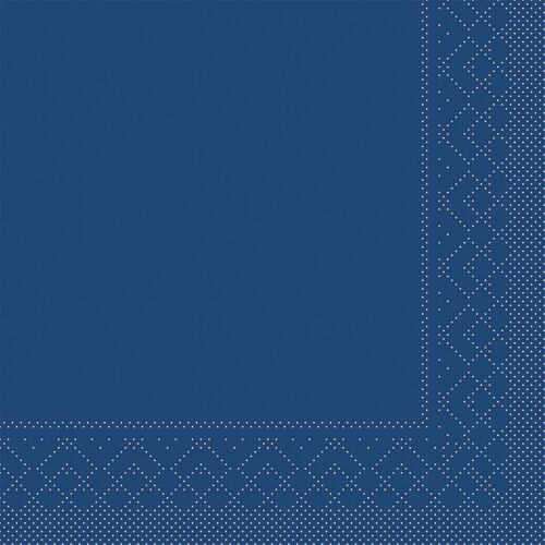 Serviette Royalblau aus Tissue 40 x 40 cm, 3-lagig, 20 Stück