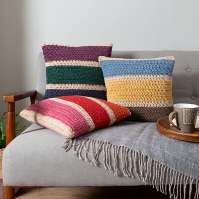 Rainbow Cushion Cover Crochet Kit