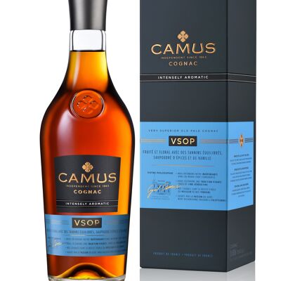 Camus Cognac VSOP - Intensément Aromatique - 70cl 40° - Avec coffret