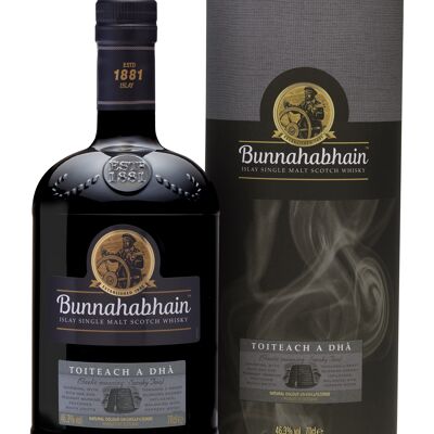 BUNNAHABHAIN Toiteach à Dha - Islay Single Malt Whisky - 46.3% 70cl - Avec coffret