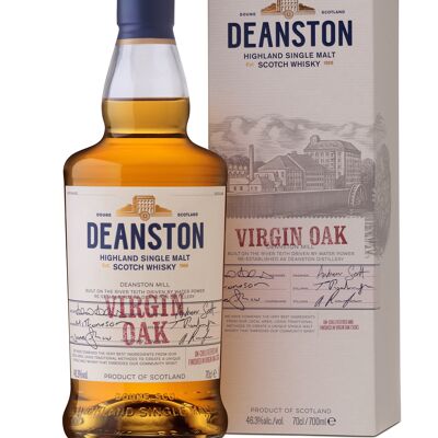 DEANSTON Virgin Oak - Highland Single Malt Scotch Whisky - 46.3% 70cl - Avec coffret