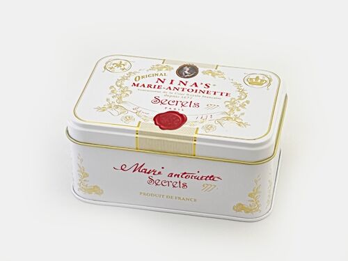 Assortiment Dragées Marie-Antoinette boîte crème /Candy assortment Marie-Antoinette 100G