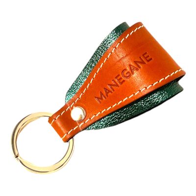 Emerald Green Metallic Key Ring