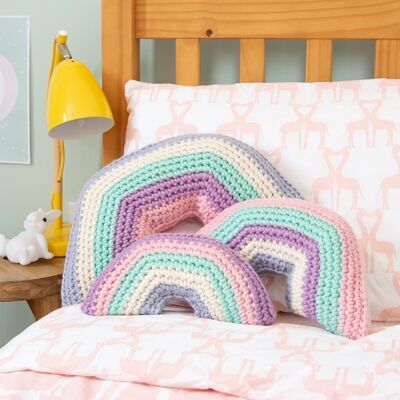 Rainbow Cushion Set Crochet Kit