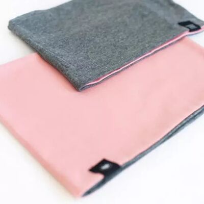 Children's haramaki pink_dark gray