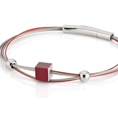 Bracelet cube A230 - Rouge