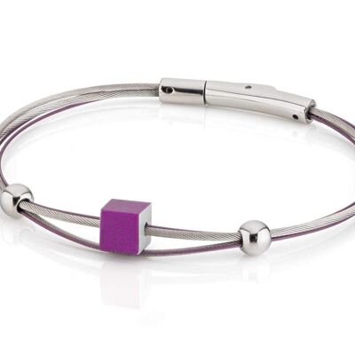 Bracciale cubo A230 - Viola