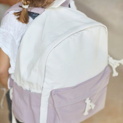 ecru-and-pink-bicolor-backpack