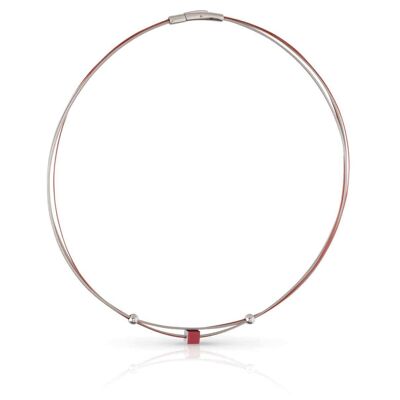 Collier Klein Kubusje C230 - ROOD