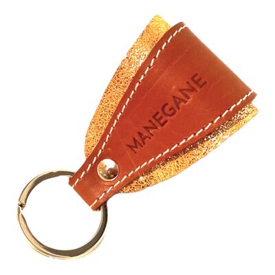 Metallic sun key ring