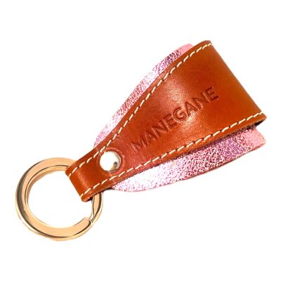 Metallic lilac key ring