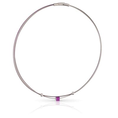 Collier Small Cube C230 - VIOLET